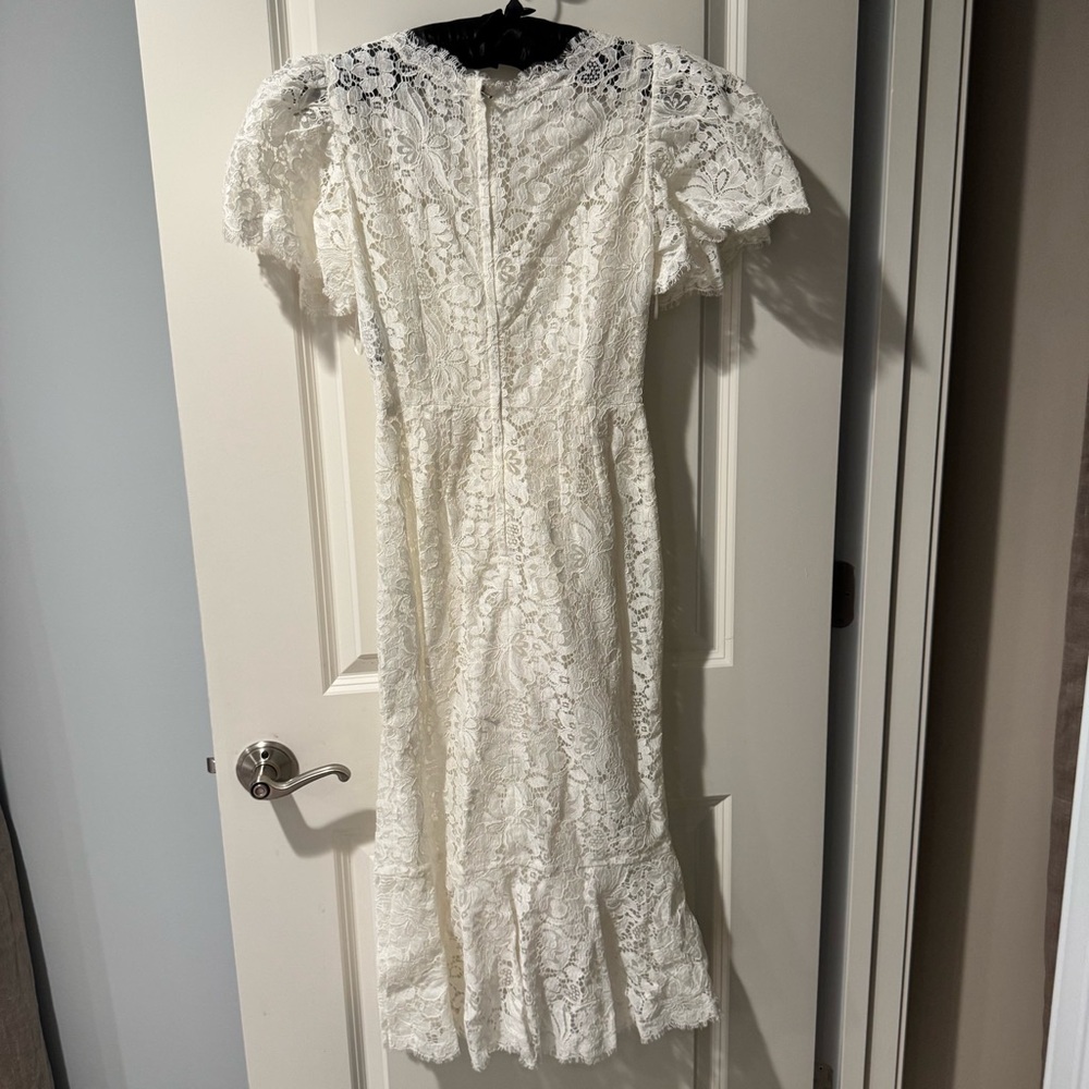 Dolce & Gabbana White Lace Wedding Dress | XS - Picture 6 of 10